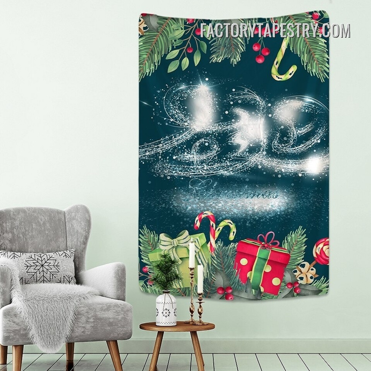 Christmas Gifts Modern Wall Hanging Tapestry for Bedroom Dorm Home Decoration