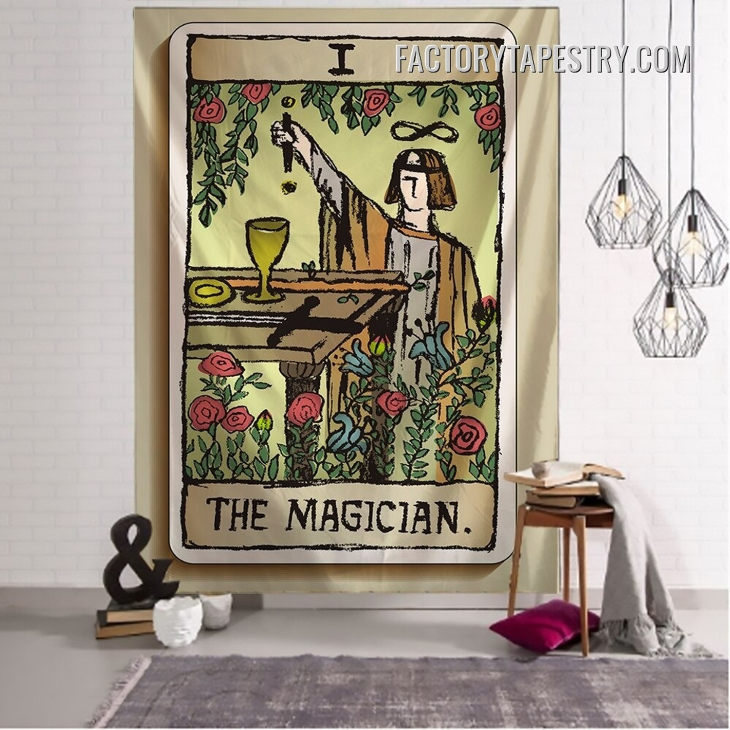 The Magician I Tarot Witchcraft Bohemian Wall Hanging Tapestry