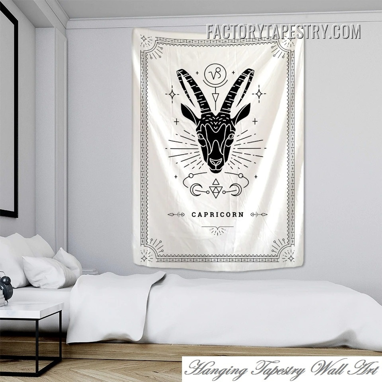 Capricorn Astrology Tarot Bohemian Wall Art Tapestry