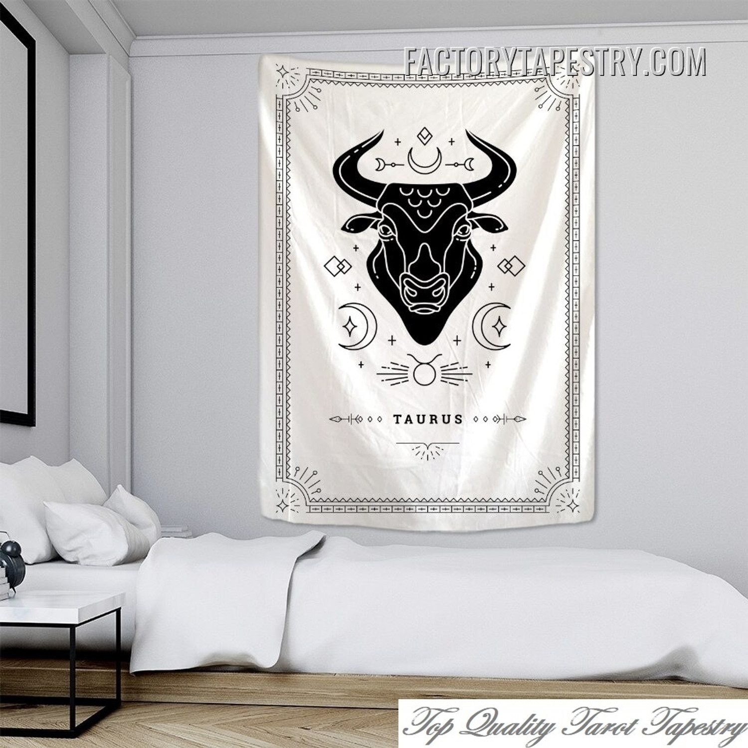 Taurus Astrology Tarot Bohemian Wall Art Tapestry