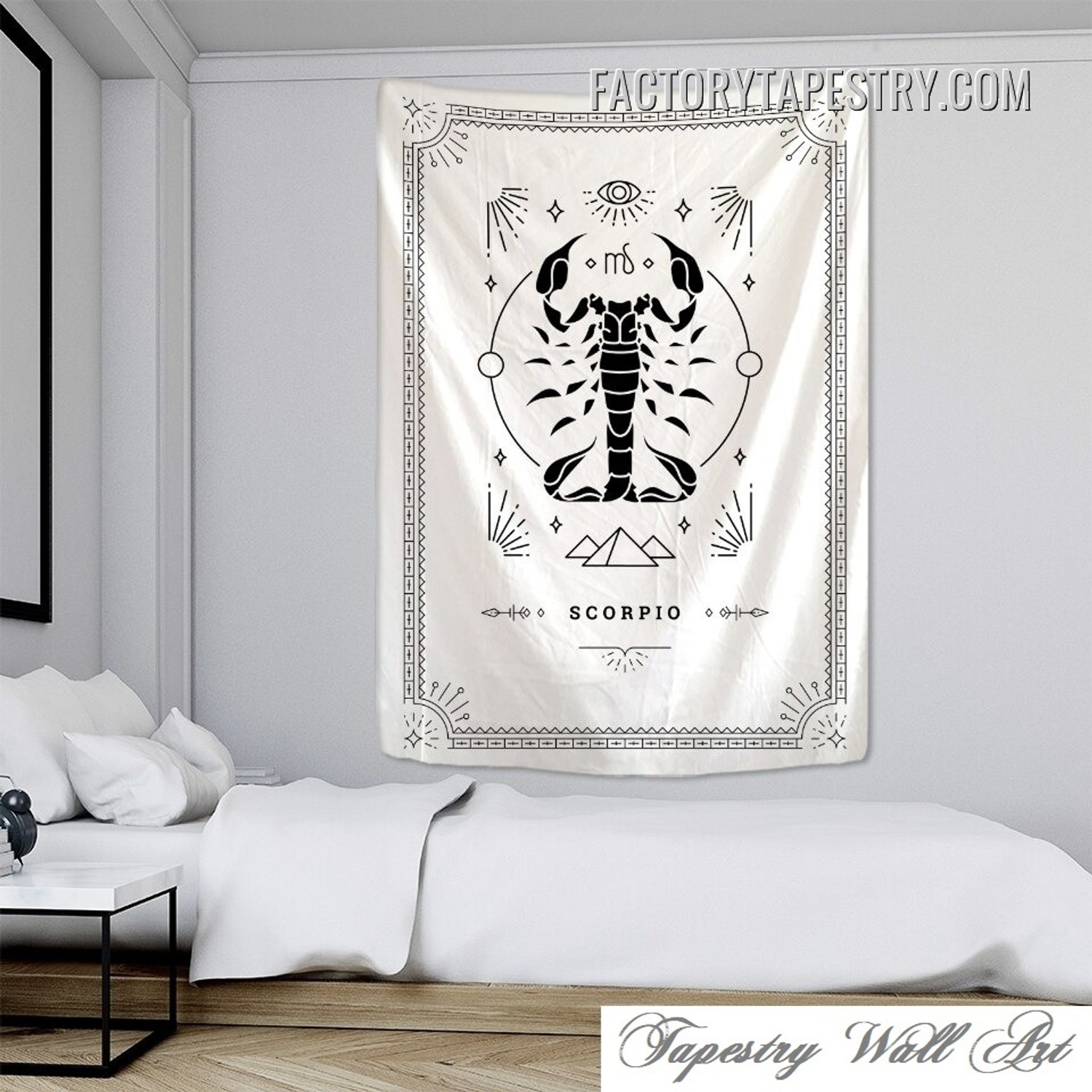 Scorpio Astrology Tarot Bohemian Wall Art Tapestry