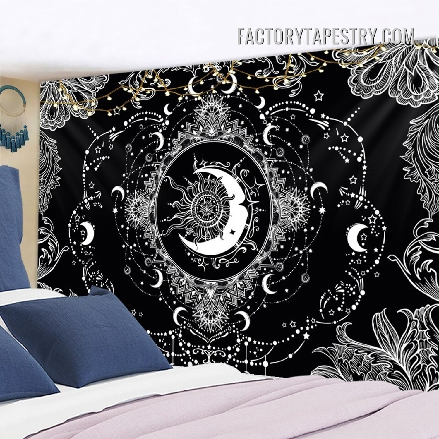 Moon Constellation Tarot Bohemian Wall Hanging Tapestry