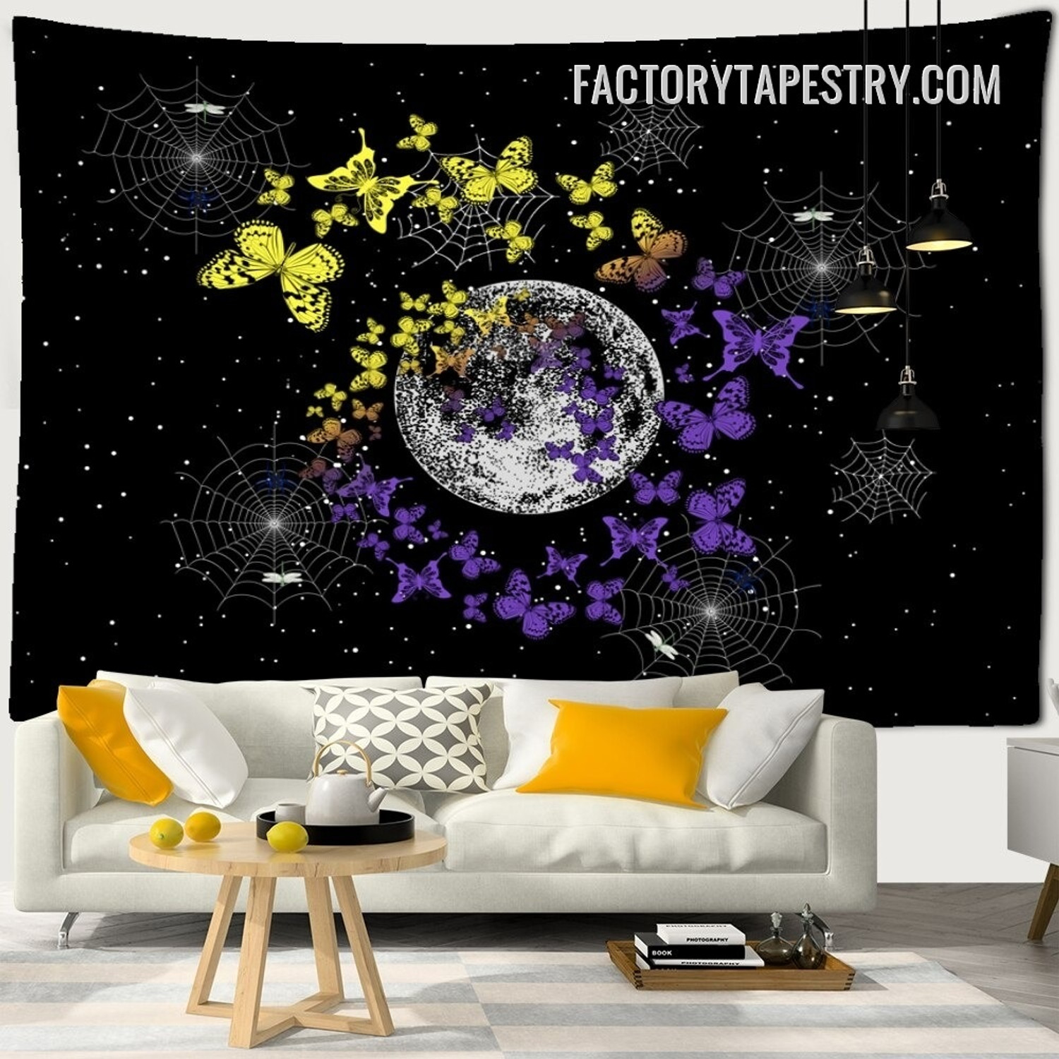 Starry Night Animal Psychedelic Tapestry Art