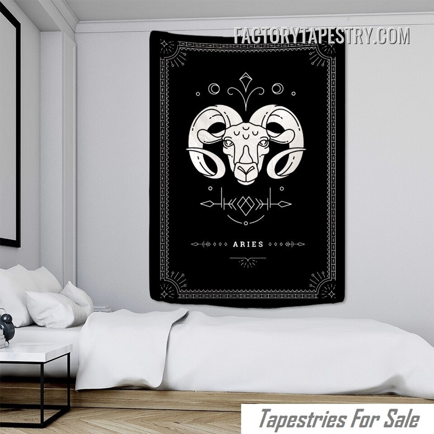 Aries III Astrology Divination Witchcraft Bohemian Tarot Wall Hanging Tapestry