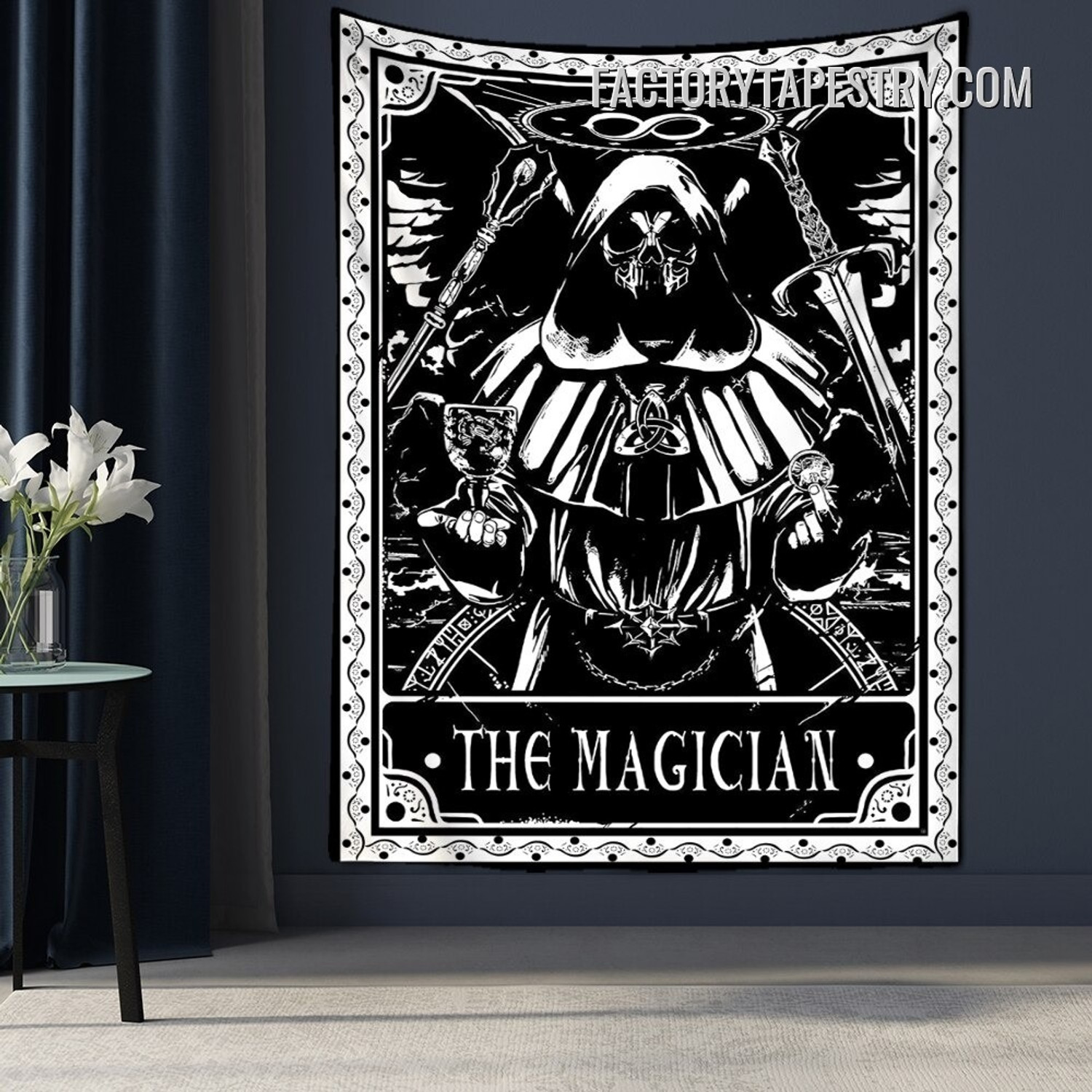 The Magician Bohemian Tarot Tapestry Wall Hanging