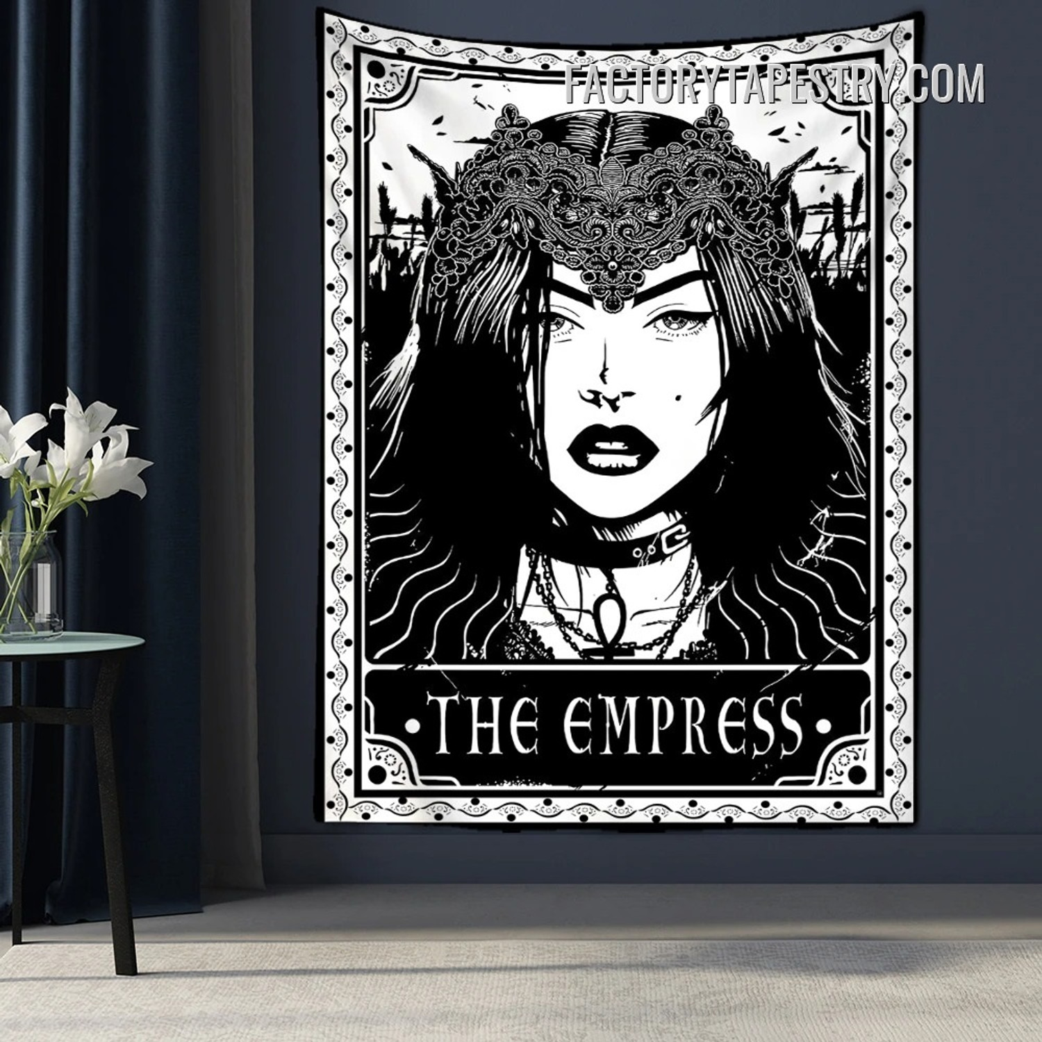 The Empress Bohemian Tarot Tapestry Wall Hanging Art