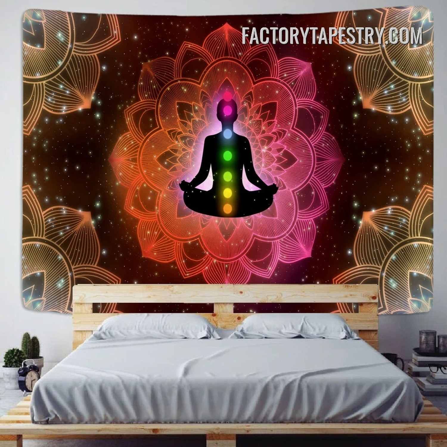 Meditation Man Spiritual Psychedelic Wall Art Tapestry