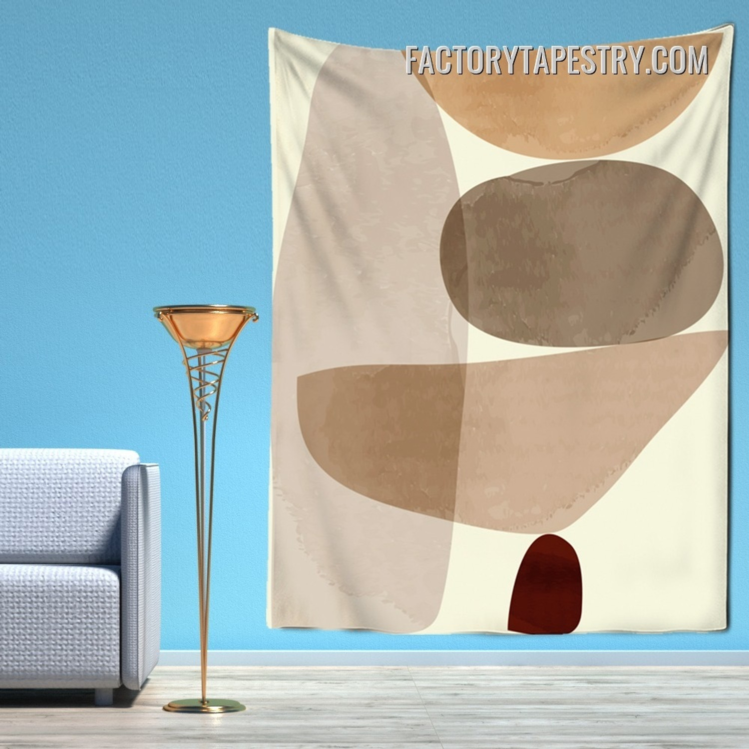 Blots Design Abstract Minimalist Bohemian Wall Tapestry Art