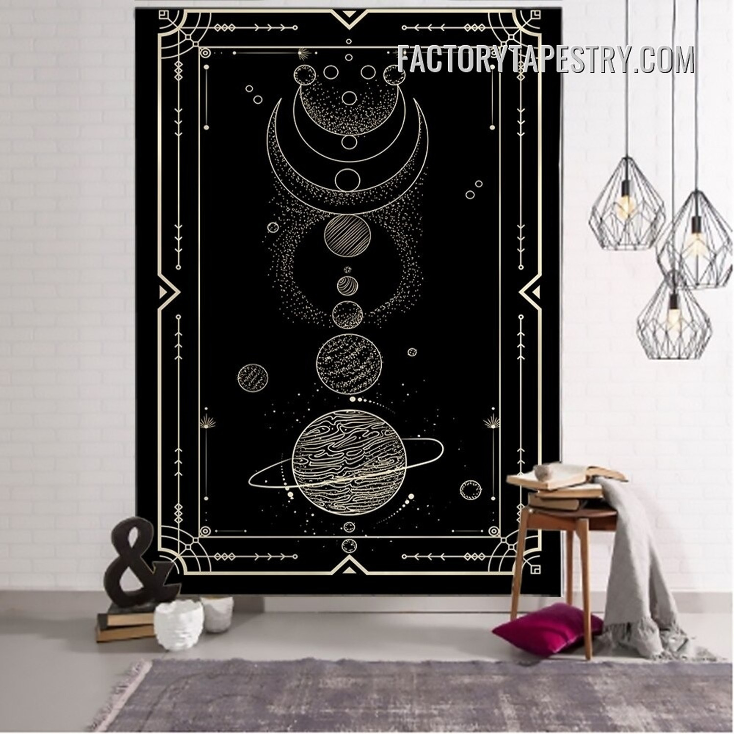 Astrology Constellation I Zodiac Bohemian Wall Art Tapestry