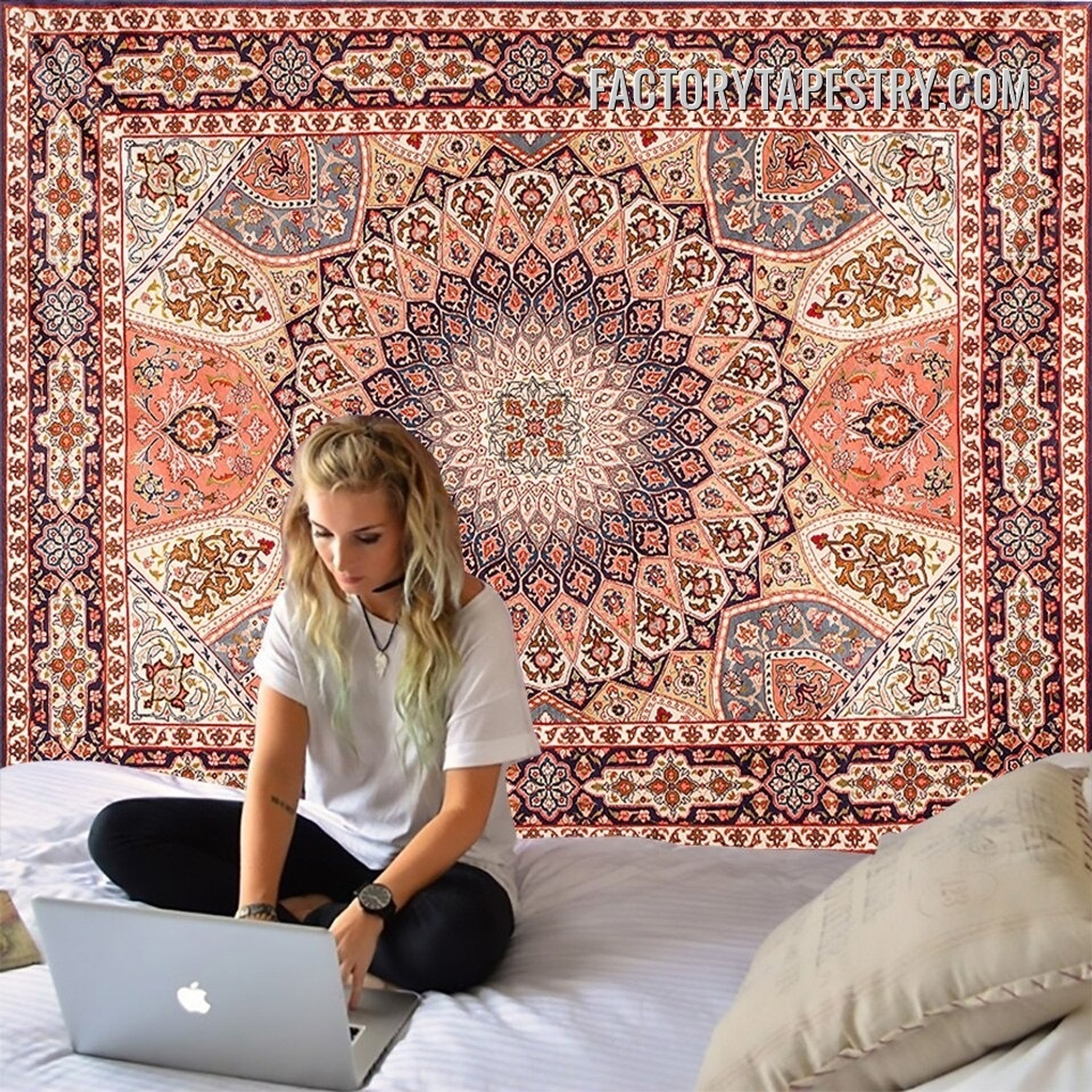 Indian Mandala Tapestry Floral Wall Hanging Art