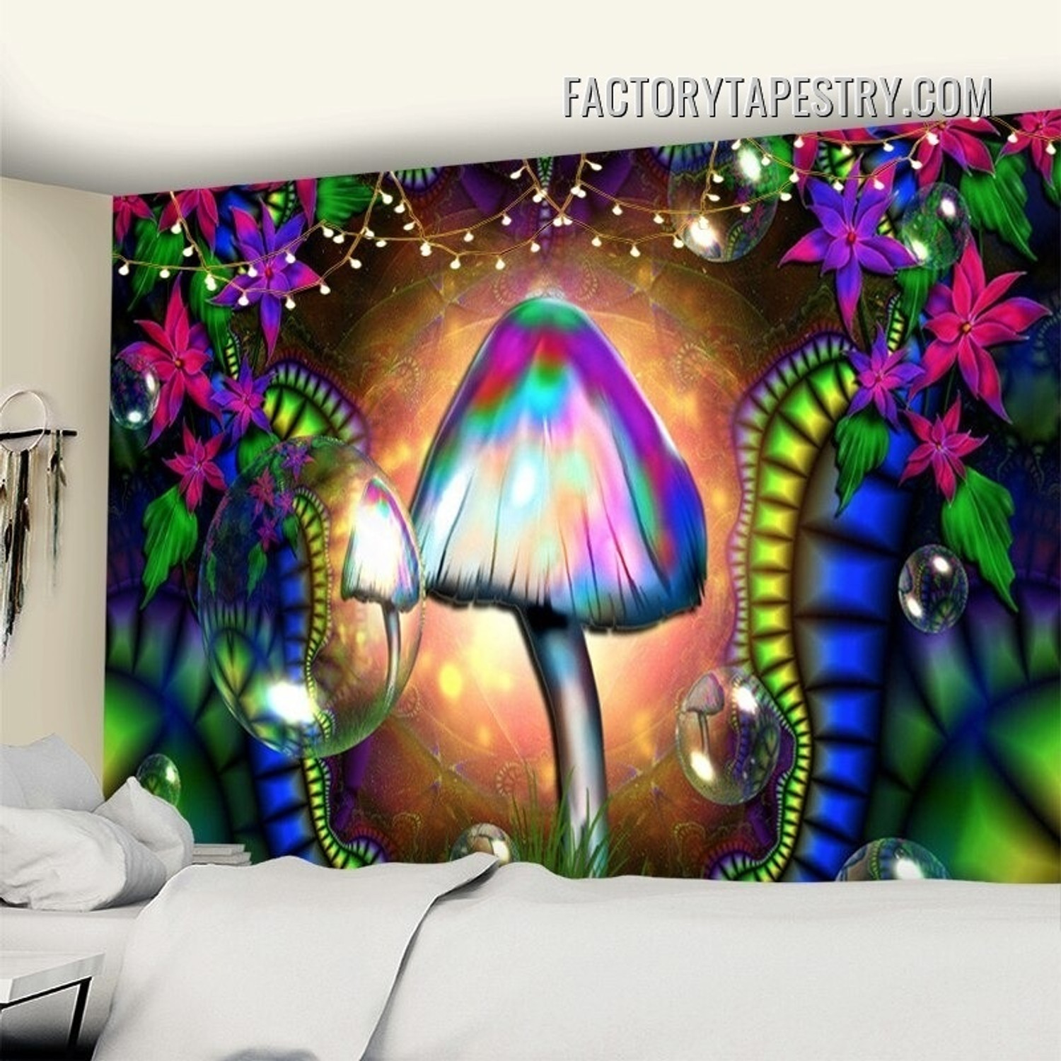 Dapple Mushroom Psychedelic Wall Hanging Tapestry