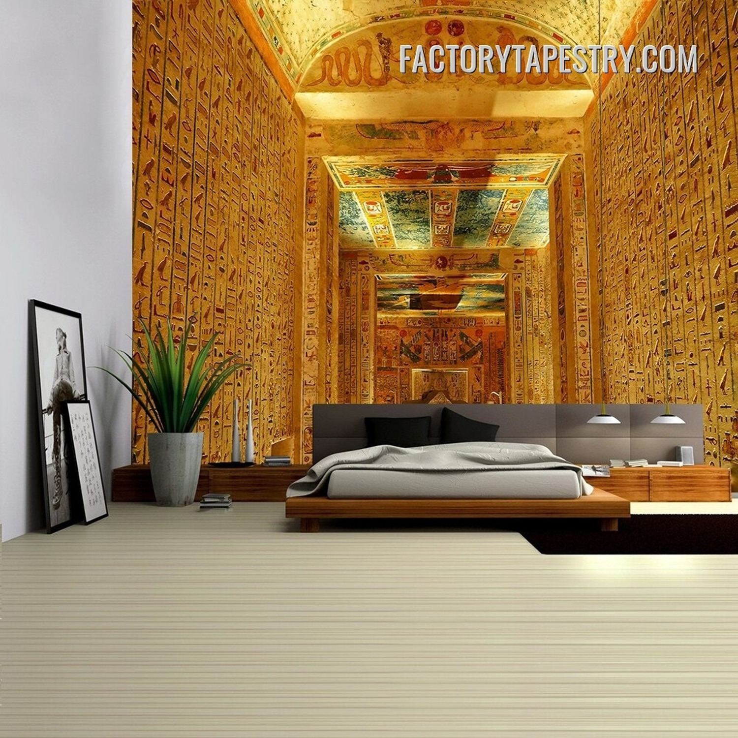 Ancient Egyptian II Retro Vintage Wall Decor Tapestry