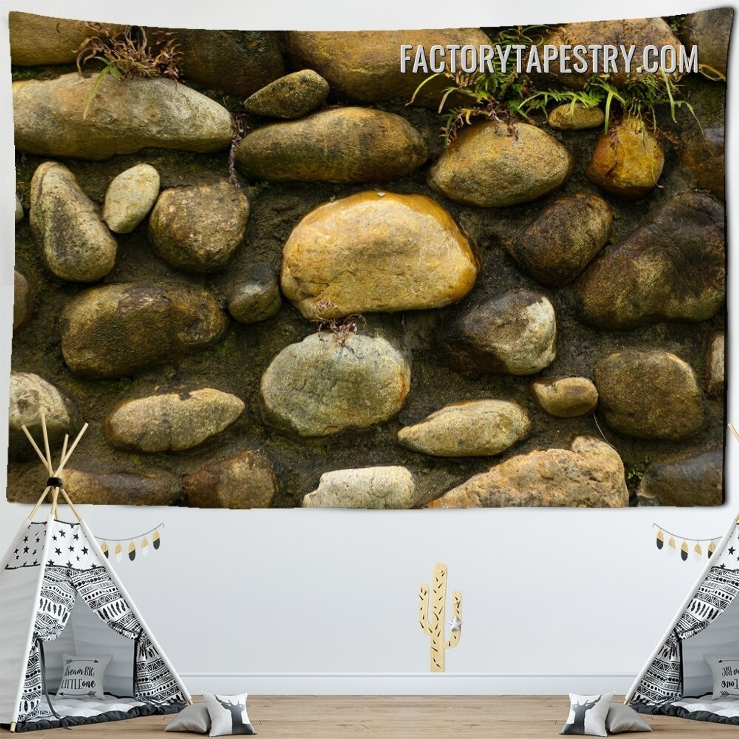 Wet Stone Psychedelic Wall Hanging Tapestry