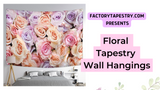 Floral Tapestry Wall Hanging Video