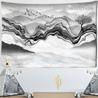 Floating Mountains Nature Landscape Modern Wall Hanging Tapestry