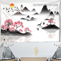 Japanese Scenery I Nature Landscape Modern Wall Art Tapestry