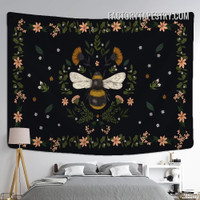 Floral Honeybee III Bohemian Wall Art Tapestry