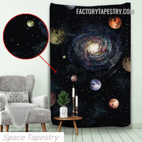 Spiral Galaxy Cosmic Psychedelic Wall Decor Tapestry