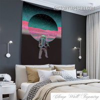 Space Traveler Cosmic Psychedelic Wall Hanging Tapestry