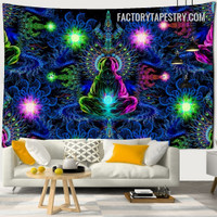 Shaman Cosmic Witchcraft Psychedelic Wall Art Tapestry