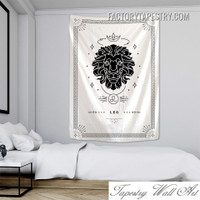 Leo Astrology Tarot Bohemian Wall Art Tapestry