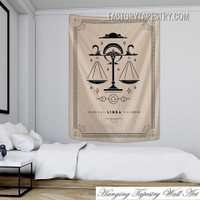 Libra I Astrology Tarot Bohemian Wall Decor Tapestry