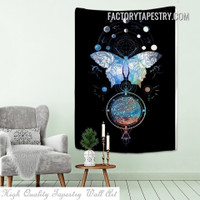 Constellation Butterfly Tarot Psychedelic Wall Art Tapestry