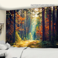 Autumn Forest I Nature Landscape Modern Wall Hanging Tapestry