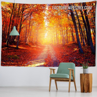 Forest Pathway Nature Landscape Modern Wall Hanging Tapestry