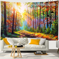 Autumn Scenery Nature Landscape Modern Wall Decor Tapestry