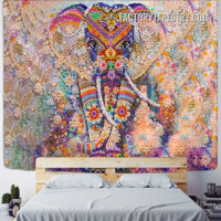 Colorful Pearl Elephant Animal Modern Wall Hanging Tapestry