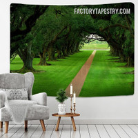 Park Path Nature Landscape Modern Wall Hanging Tapestry