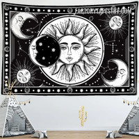 Sun And Moon Wall Hanging Mandala Bohemian Tapestry for Home Décor