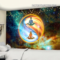 Man And Woman Meditation Spiritual Psychedelic Wall Hanging Tapestry for Living Room