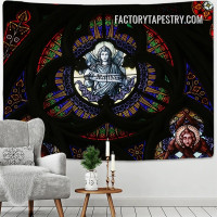 Saint Matthew Spiritual Gothic Vintage Wall Art Tapestry for Room Décor