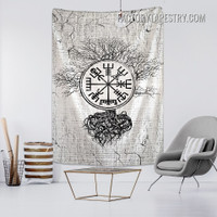 The Runic Compass Tarot Bohemian Wall Hanging Tapestry for Room Décor