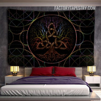 Colorful Tree of Life Spiritual Psychedelic Wall Hanging Tapestry for Living Room Décor