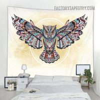 Owl Mandala Tapestry Bird Pattern Wall Hanging Tapestries for Living Room Home Dorm Décor