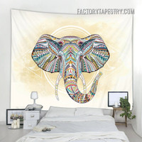 Elephant Mandala Tapestry Animal Pattern Wall Hanging Tapestries for Bedroom