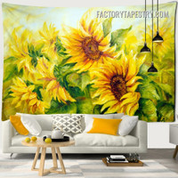 Sunflower Tapestry Floral Wall Hanging Modern Art Tapestries for Home Décor