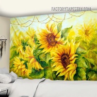 Sunflower Tapestry Floral Wall Hanging Modern Art Tapestries for Bedroom