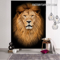 Lion Face Animal Modern Wall Hanging Tapestry for Home Dorm