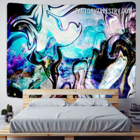 Abstract Fluid Art Psychedelic Wall Art Tapestry for Bedroom Home Decoration