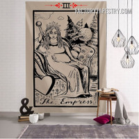 The Empress I Bohemian Tarot Card Tapestry Medieval Europe Divination Wall Hanging Tapestries