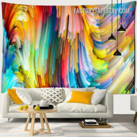 Conceptual Liquid Color Abstract Hippie Modern Wall Art Tapestry for Dorm Room Decoration