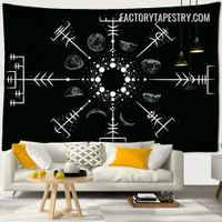 Moon Phases Tapestry Tarot Bohemian Wall Hanging Occult Wall Tapestries