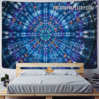 Galactic Kaleidoscope Abstract Mandala Psychedelic Wall Hanging Tapestry for Living Room