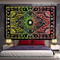 Celestial Moon Astrology Tarot Psychedelic Wall Art Tapestry for Living Room Decoration