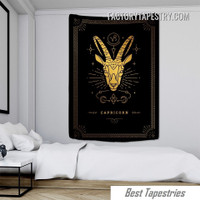 Capricorn II Astrology Witchcraft Divination Bohemian Tarot Wall Hanging Tapestry