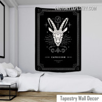 Capricorn III Astrology Witchcraft Divination Bohemian Tarot Wall Hanging Tapestry